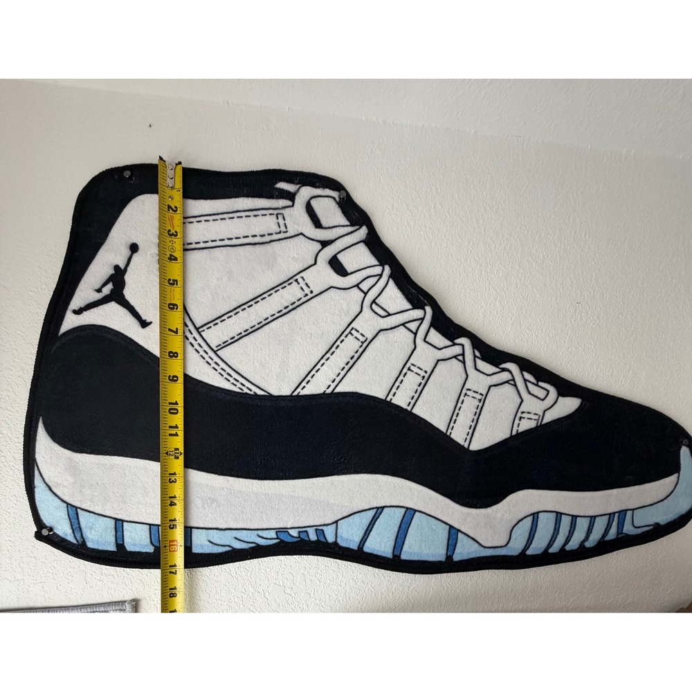 Air Jordan 11 Concord Sneaker Rug Custom Shape Jumpman Floor & Wall decor